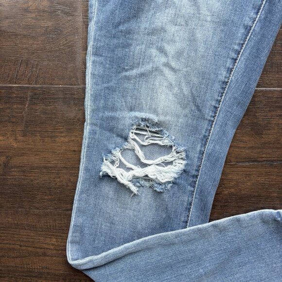 Articles Of Society Womens Size 29 Distressed Skinny Sarah Blue Cast Jeans - Picture 6 of 13